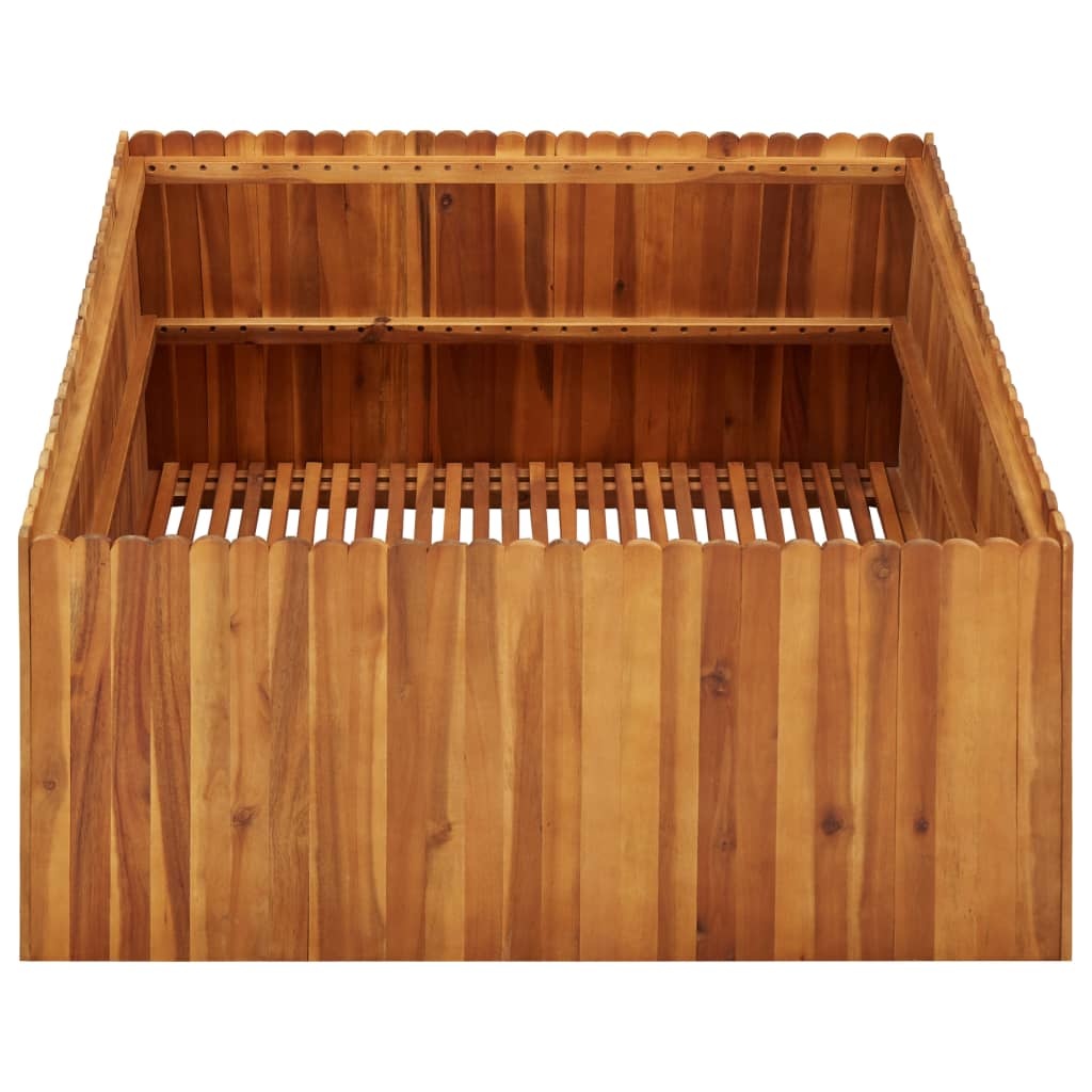 VidaXL Plantenbak verhoogd 100x100x50 cm massief acaciahout
