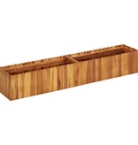 vidaXL Plantenbak verhoogd 150x30x25 cm massief acaciahout