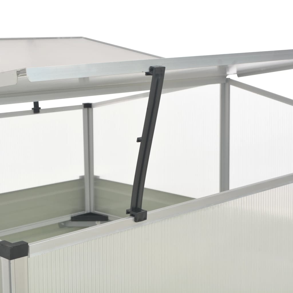 VidaXL Tuinkas 100x100x85 cm gegalvaniseerd staal bruin