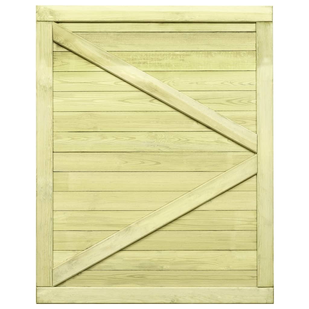 vidaXL Poort 125x100 cm geïmpregneerd grenenhout