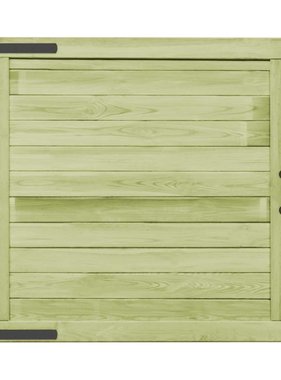 vidaXL Poort 100x100 cm geïmpregneerd grenenhout