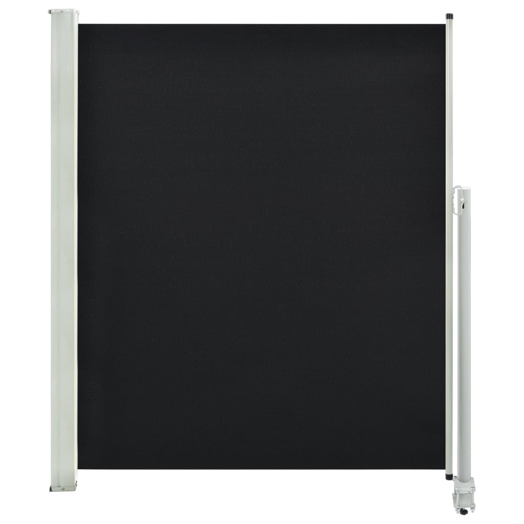 VidaXL Tuinscherm uittrekbaar 160x300 cm zwart