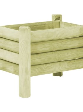 vidaXL Plantenbak verhoogd 60x40x42 cm geïmpregneerd grenenhout