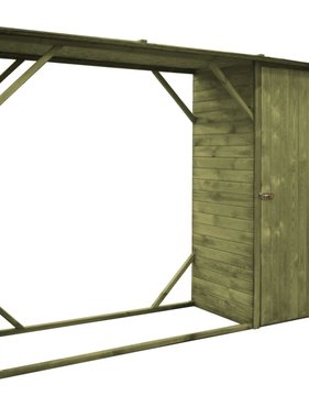 vidaXL Tuinschuur 253x80x170 cm grenenhout