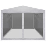 vidaXL Partytent met 4 mesh zijwanden 4x3 m