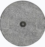 vidaXL Parasolvoet rond 20 kg graniet zwart