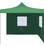 VidaXL Vouwtent met 2 wanden 3x3 m groen