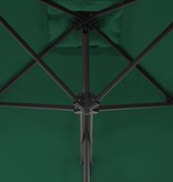 VidaXL Parasol met stalen paal 250x250 cm groen