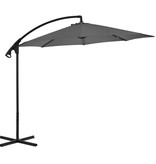 VidaXL Zweefparasol met stalen paal 300 cm antraciet
