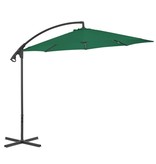 vidaXL Zweefparasol met stalen paal 300 cm groen