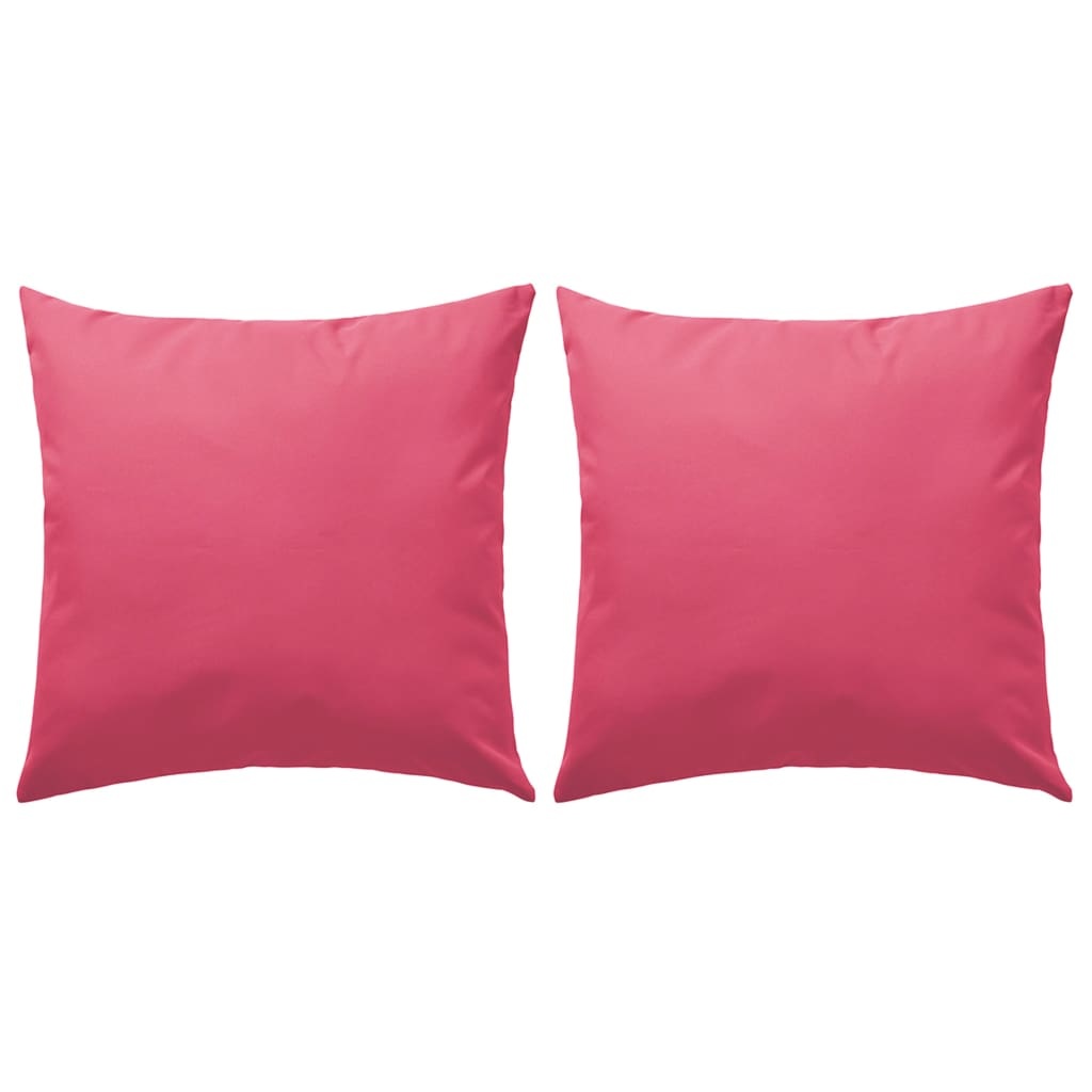 vidaXL Buitenkussens 60x60 cm roze 2 st