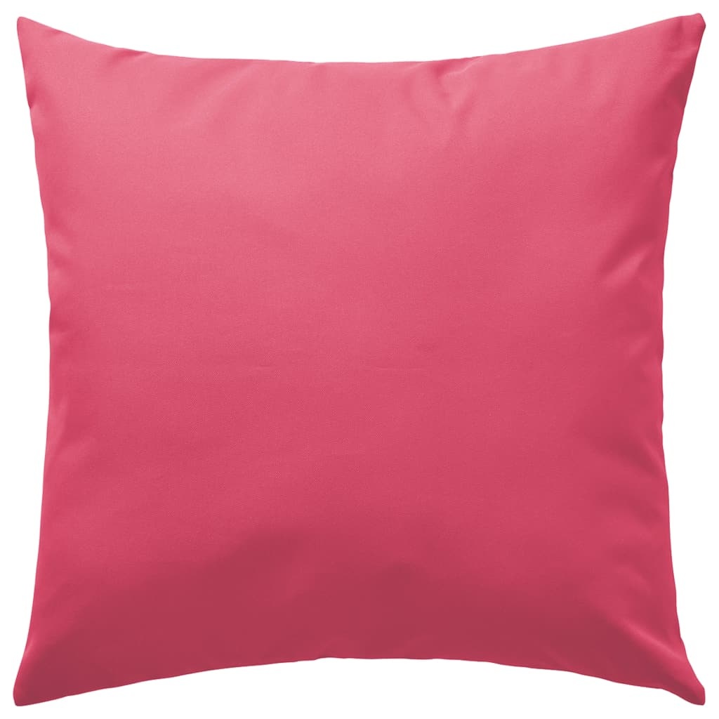 vidaXL Buitenkussens 60x60 cm roze 2 st