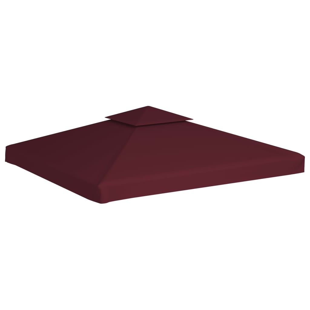 VidaXL Prieeldak 2 lagen 3x3m 310 g/m² bordeaux