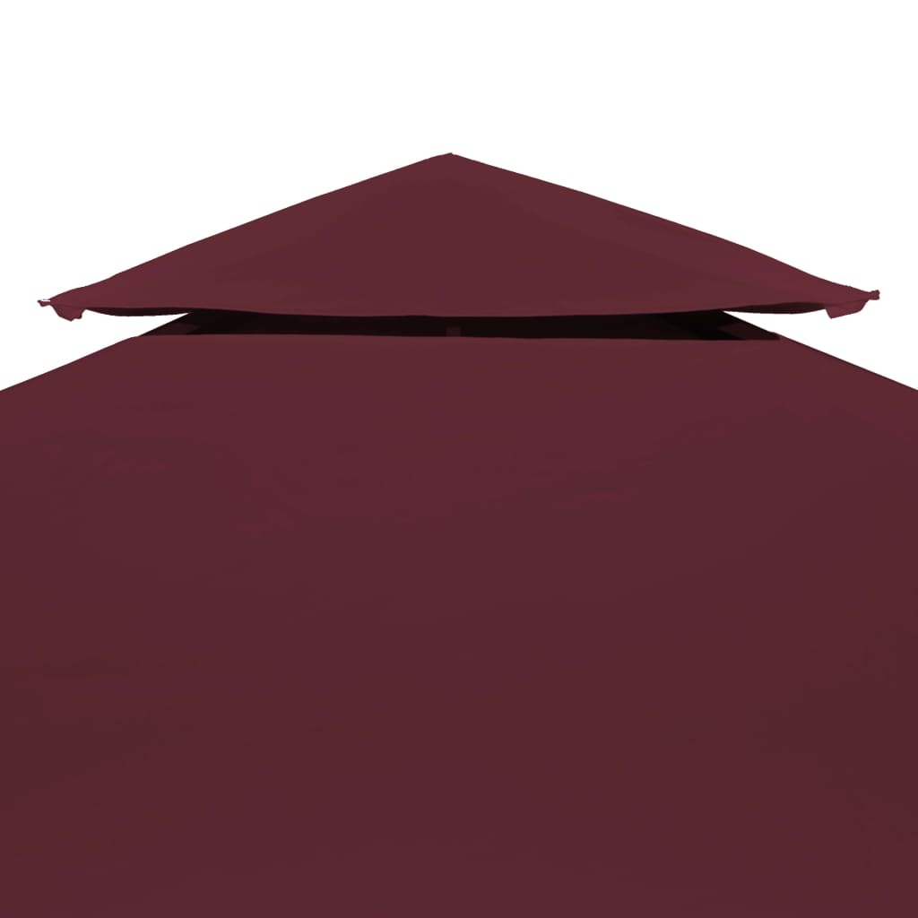 VidaXL Prieeldak 2 lagen 3x3m 310 g/m² bordeaux