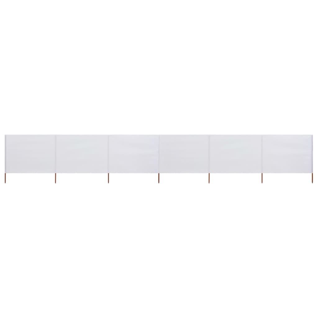 VidaXL Windscherm 6-panelen 800x80 cm stof wit