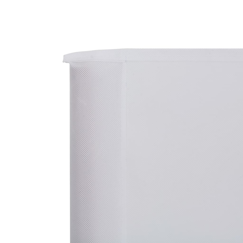 VidaXL Windscherm 6-panelen 800x80 cm stof wit