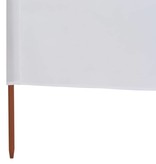 VidaXL Windscherm 6-panelen 800x80 cm stof wit