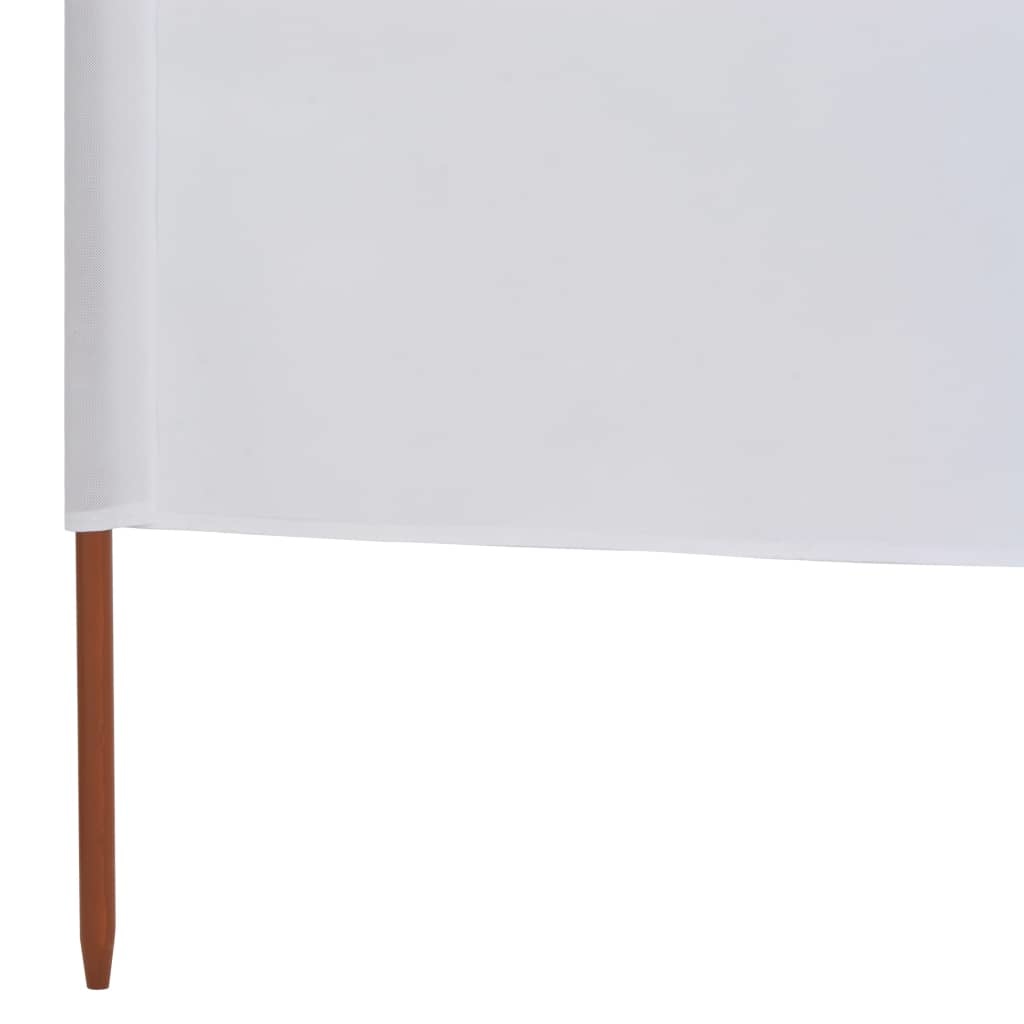 VidaXL Windscherm 6-panelen 800x80 cm stof wit