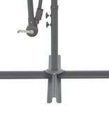 VidaXL Zweefparasol met aluminium paal 300 cm taupe
