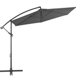 VidaXL Zweefparasol met aluminium paal 300 cm antraciet