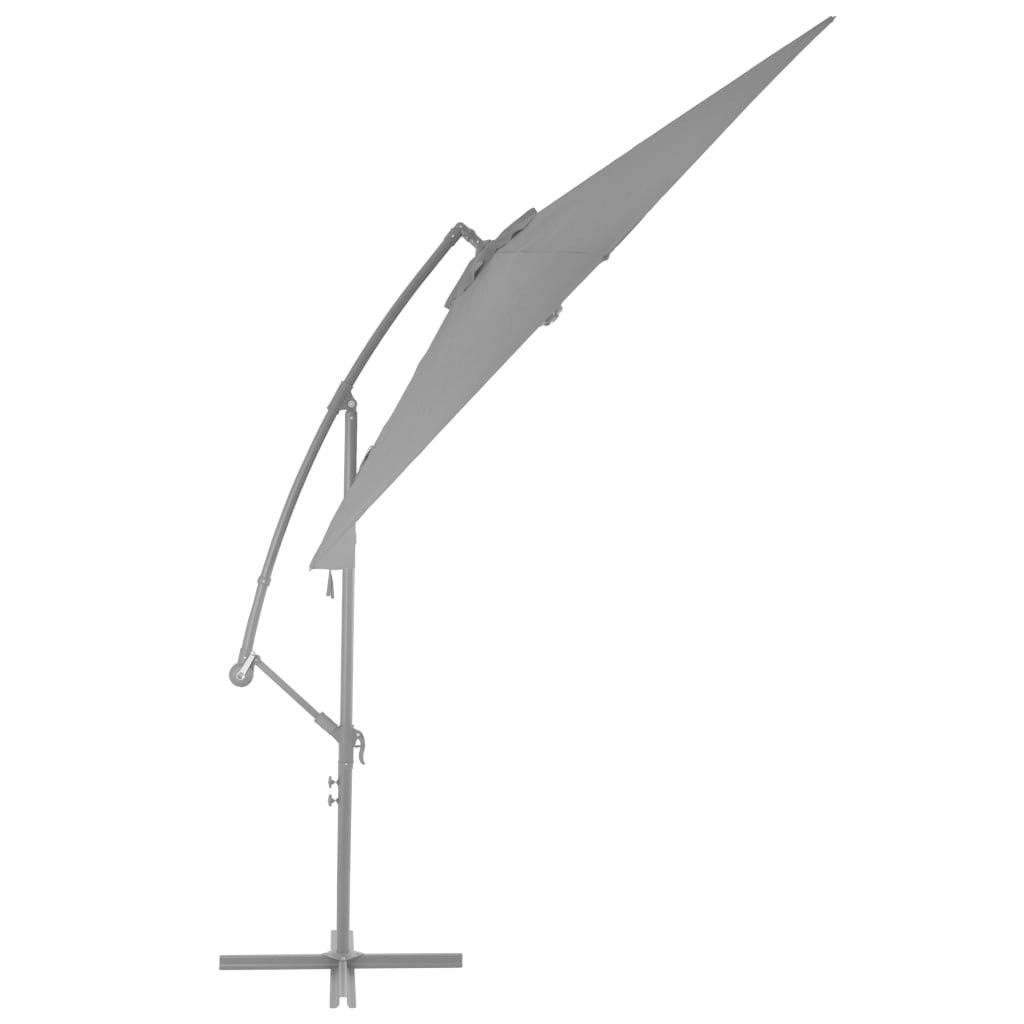 VidaXL Zweefparasol met aluminium paal 300 cm antraciet