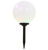 vidaXL LED-solarlampen rond 30 cm RGB 2 st