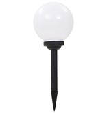 vidaXL LED-solarlampen rond 20 cm RGB 3 st