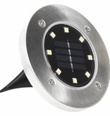 vidaXL Solargrondlampen LED-lichten warm wit 8 st