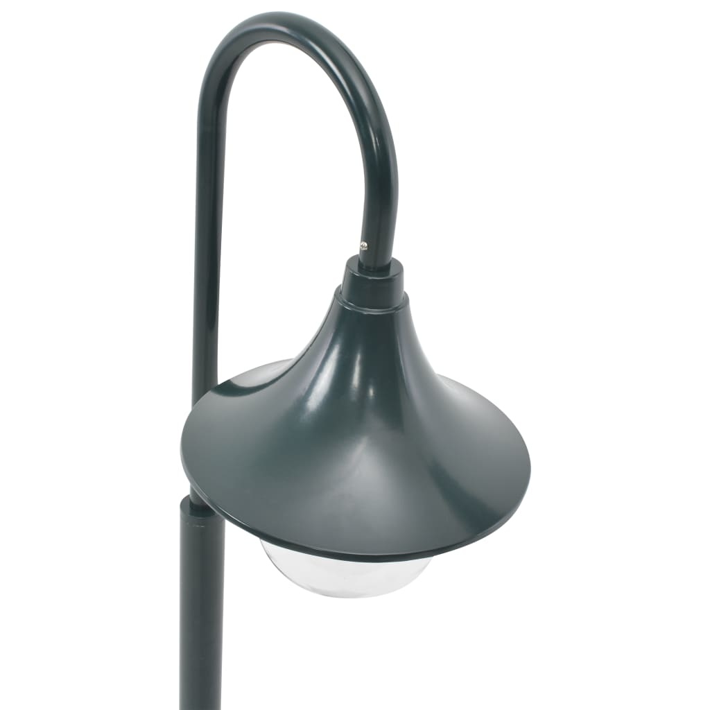 vidaXL Paalverlichting tuin E27 120 cm aluminium donkergroen