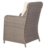 vidaXL Tuinstoelen met kussens 2 st poly rattan bruin