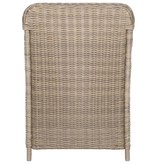 vidaXL Tuinstoelen met kussens 2 st poly rattan bruin