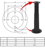 vidaXL Standaard voor handwaterpomp gietzijer
