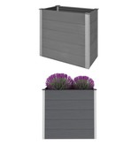 vidaXL Plantenbak verhoogd 100x50x91 cm HKC grijs