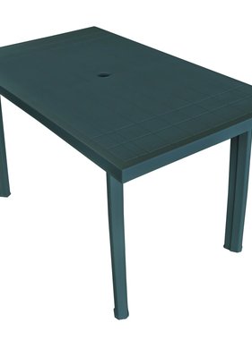 vidaXL Tuintafel 126x76x72 cm kunststof groen