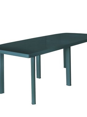 vidaXL Tuintafel 210x96x72 cm kunststof groen