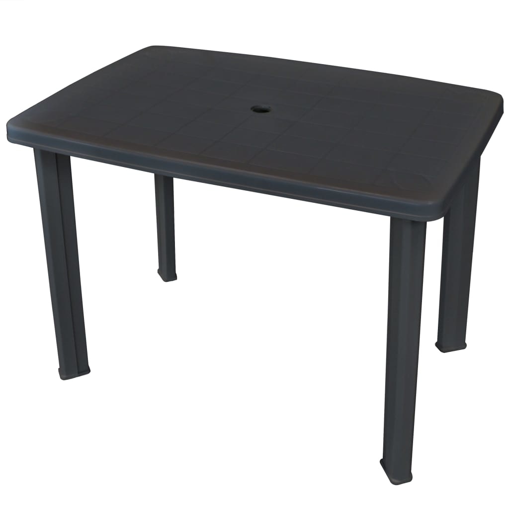 vidaXL Tuintafel 101x68x72 cm kunststof antraciet