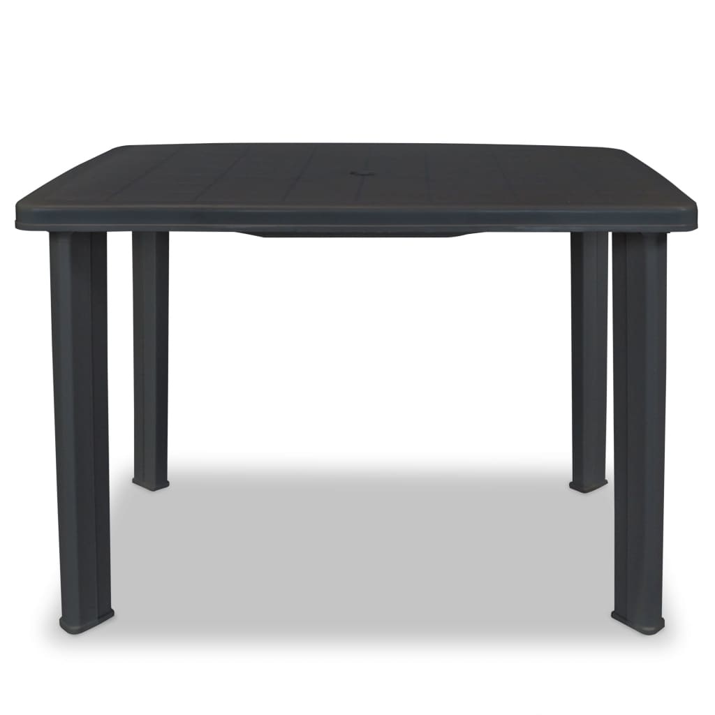 VidaXL Tuintafel 101x68x72 cm kunststof antraciet