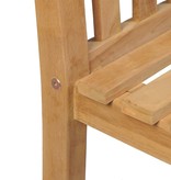 vidaXL Tuinstoelen 2 st massief teakhout