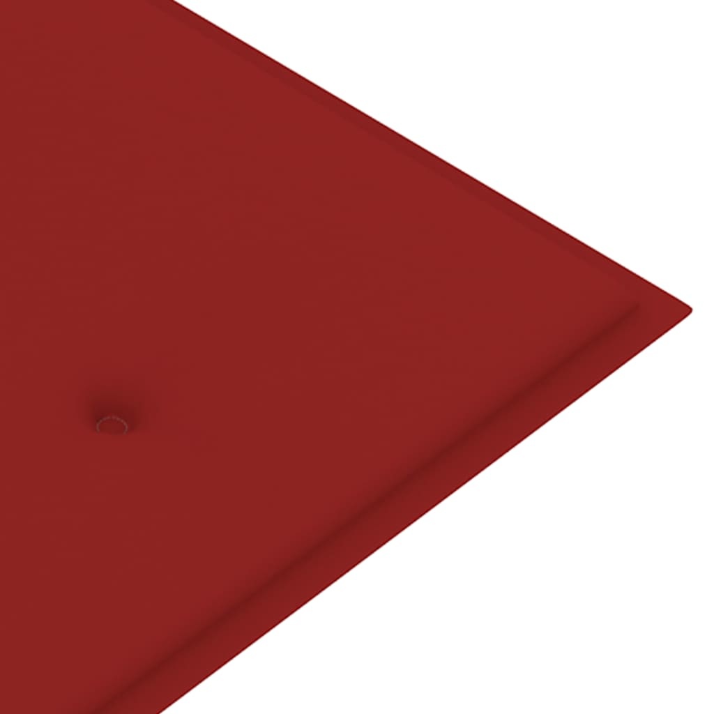 vidaXL Tuinbankkussen 150x50x3 cm rood