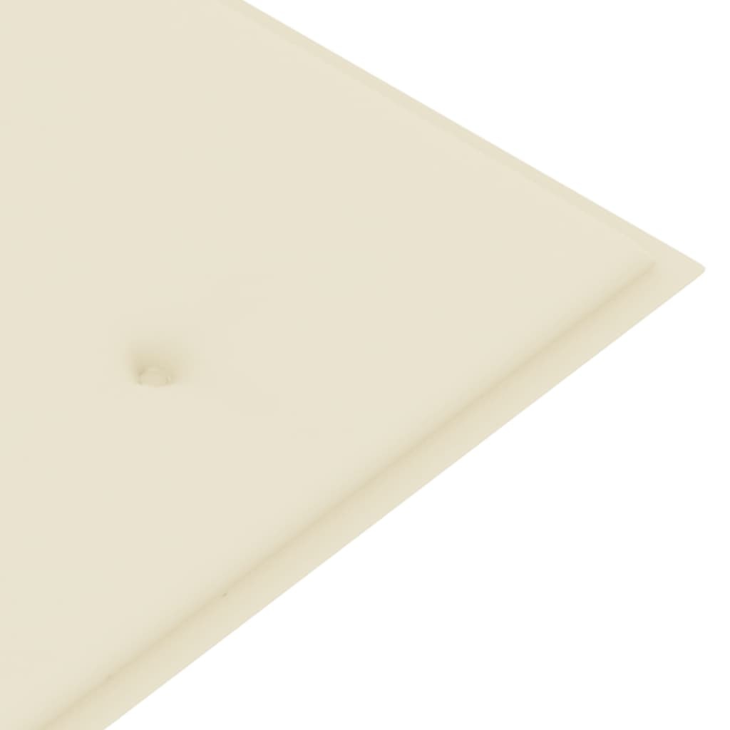 VidaXL Tuinbank kussen crème 150x50x3 cm