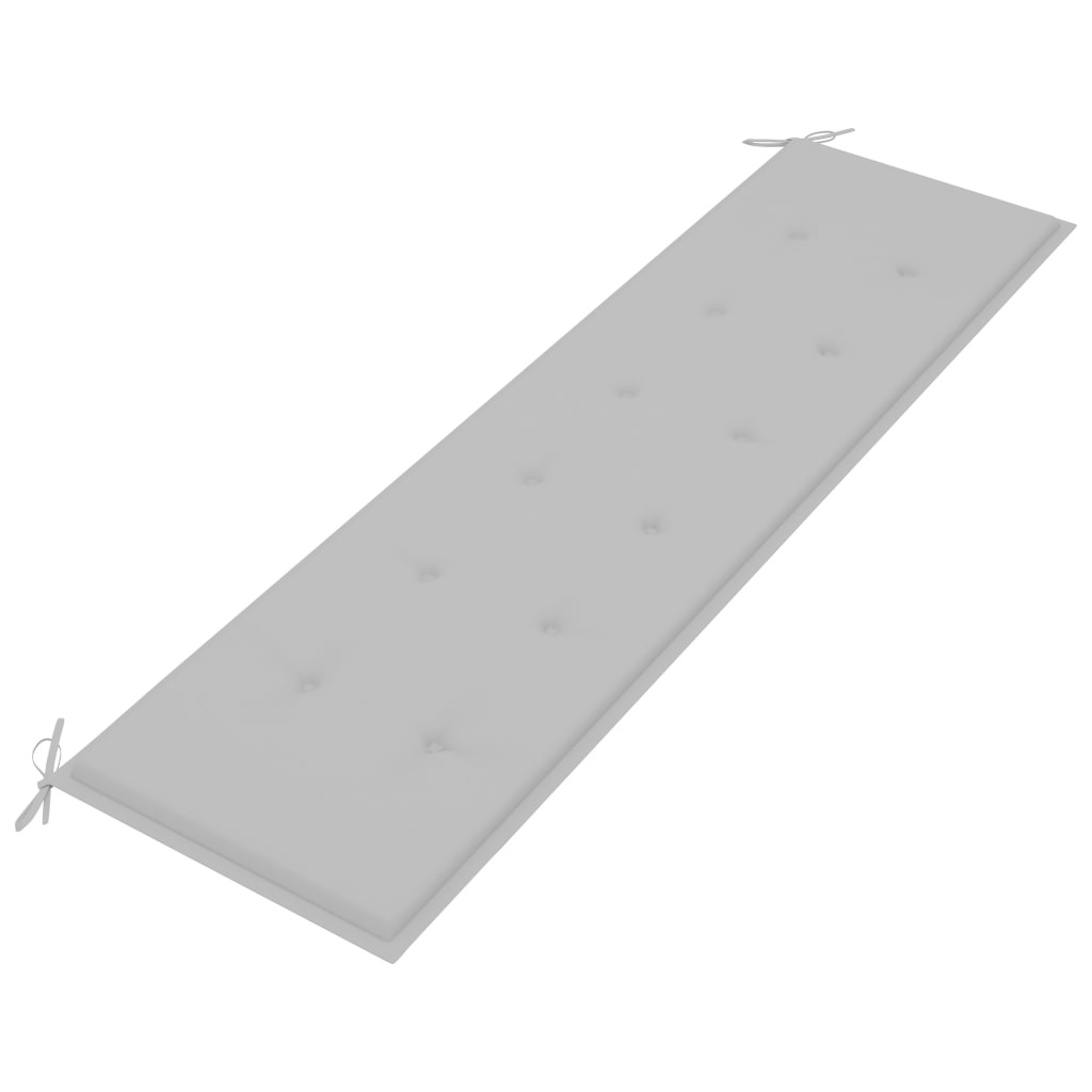 VidaXL Tuinbank kussen grijs 180x50x3 cm
