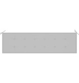 VidaXL Tuinbank kussen grijs 180x50x3 cm