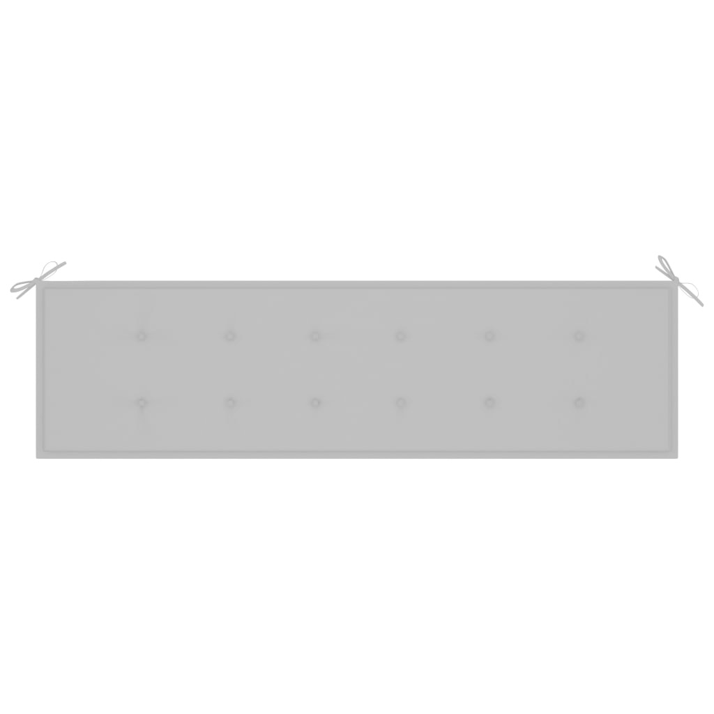 vidaXL Tuinbank kussen grijs 180x50x3 cm