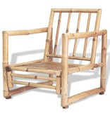 vidaXL Tuinstoelen 2 st met kussens bamboe