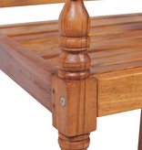 VidaXL 4-delige Loungeset met kussens massief teakhout