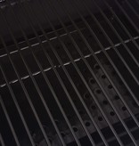 vidaXL Houtskoolbarbecue met onderplank zwart
