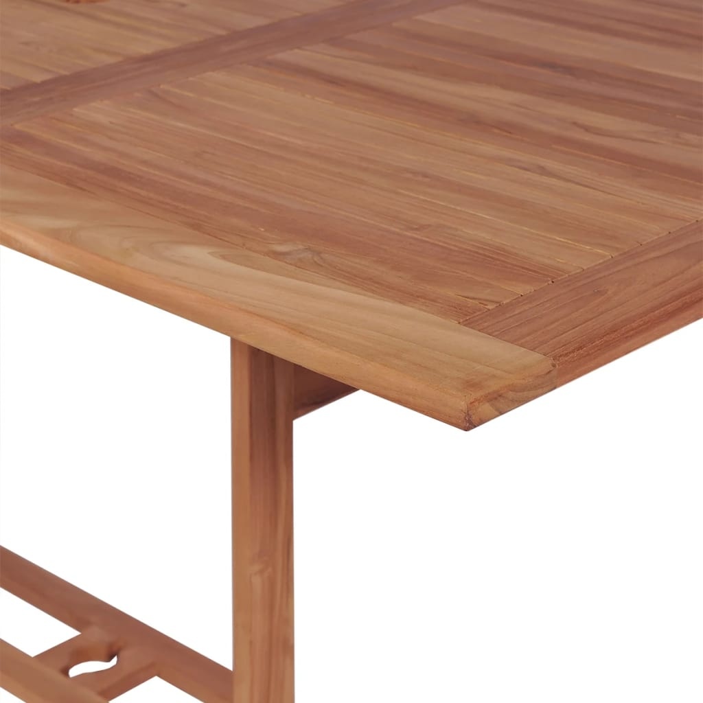 vidaXL Tuintafel 180x90x75 cm massief teakhout