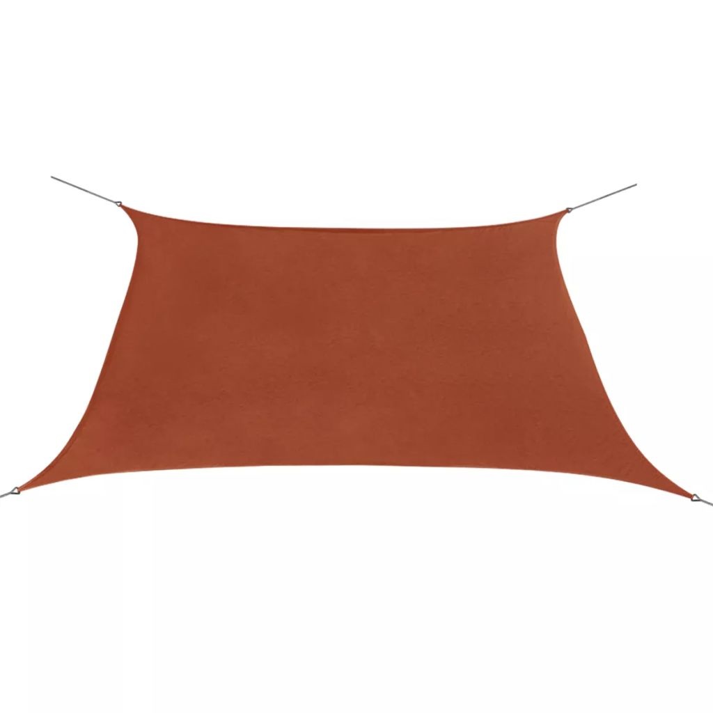 VidaXL Zonnescherm vierkant 2x2 m oxford stof terracottakleurig