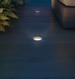 vidaXL LED-grondspots buiten rond 3 st