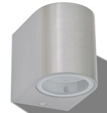 vidaXL LED-wandlamp tuin neerwaarts rond 2 st